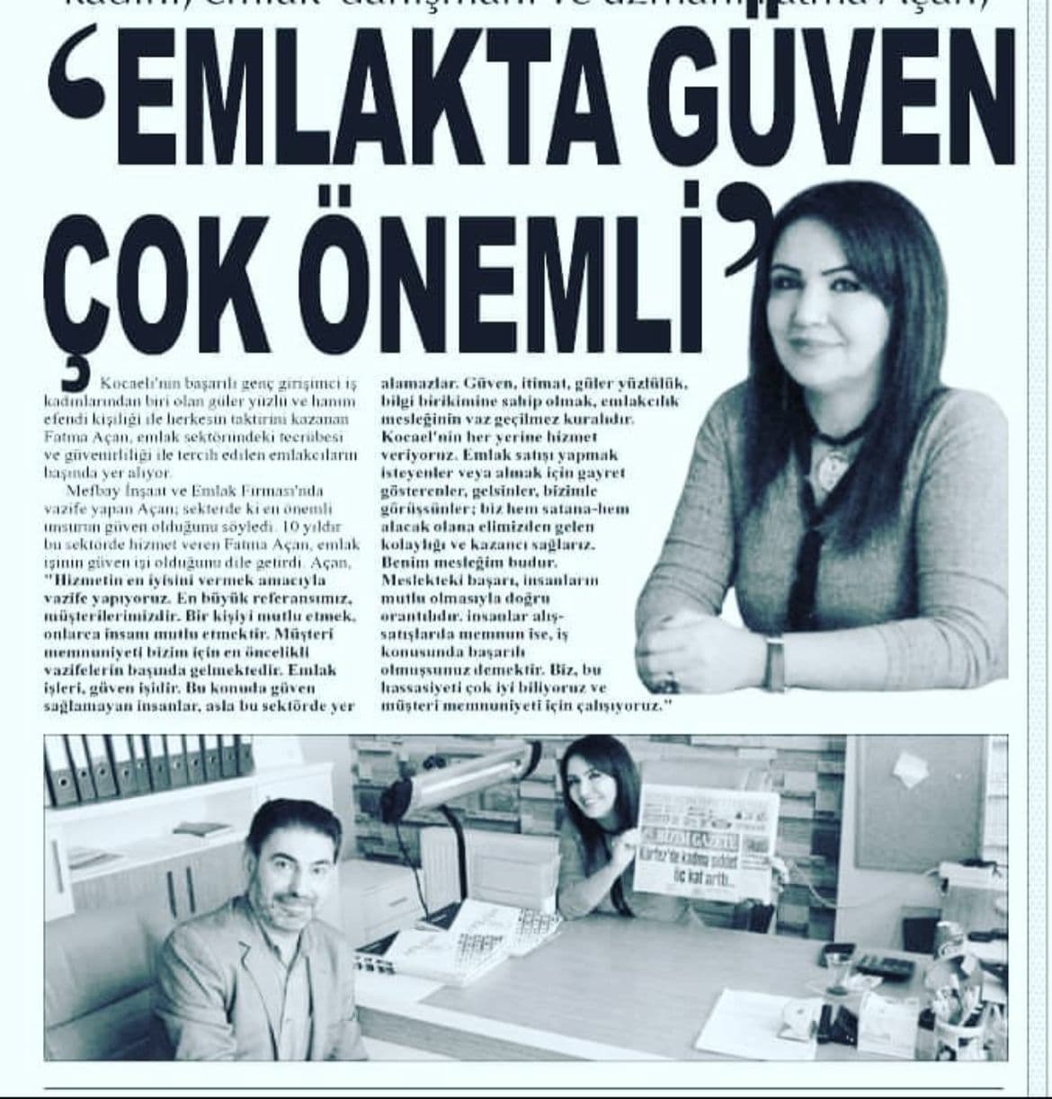 Fatma Açan Basın Yansıması